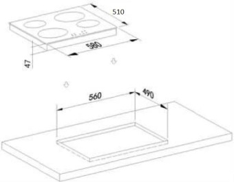Варочная поверхность Weissgauff HV 640 BA черный от магазина РЭССИ