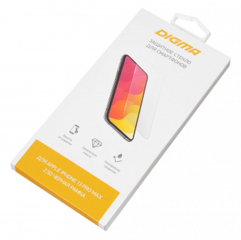 Защитное стекло для экрана Digma 2.5D для Apple iPhone 13 Pro Max/14 Pro Max 2.5D 1шт. (DGG2AP13PM) от магазина РЭССИ